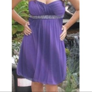 Purple Rhinestone Dress (Juniors)